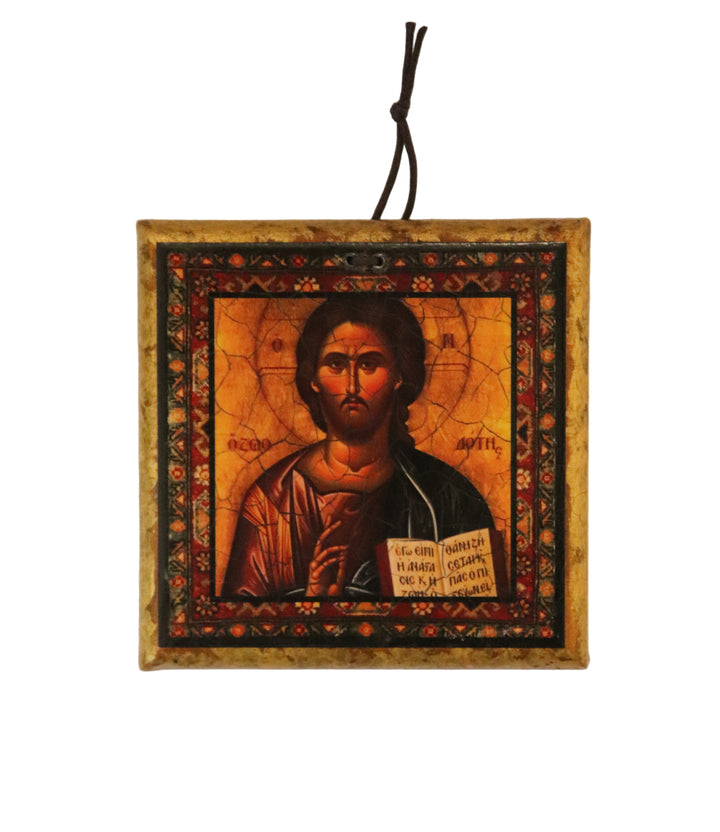 3.5" Mini Square Wooden Retablo