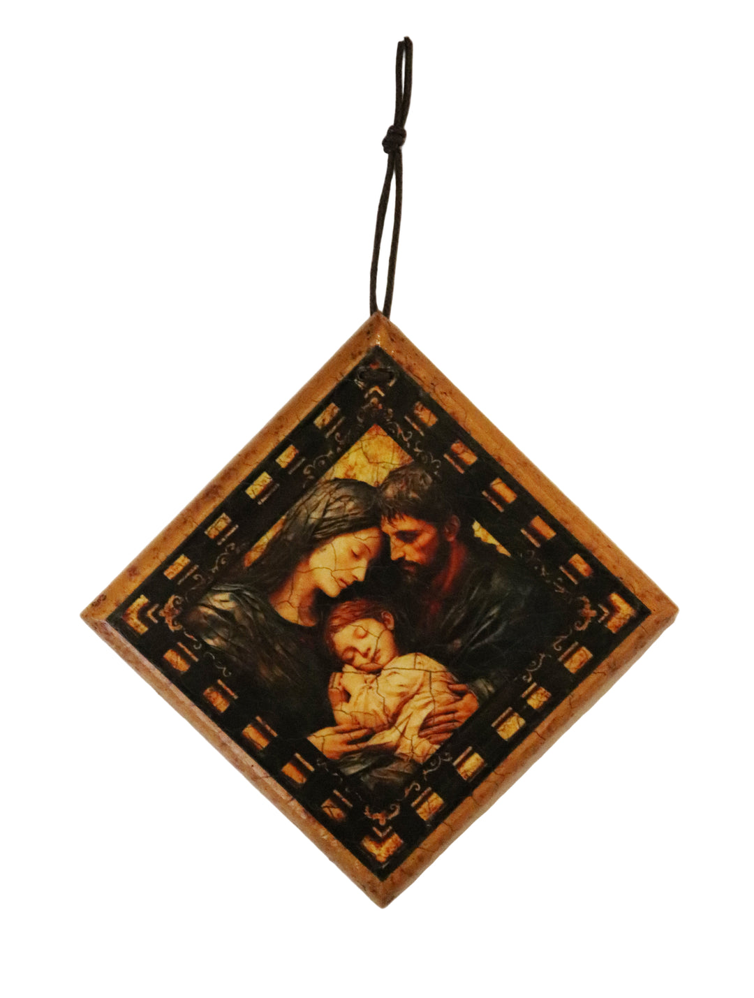 3.5" Mini Square Wooden Retablo