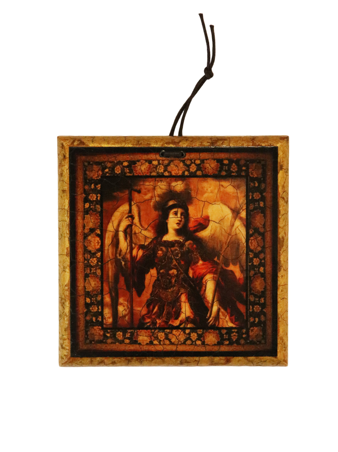 3.5" Mini Square Wooden Retablo