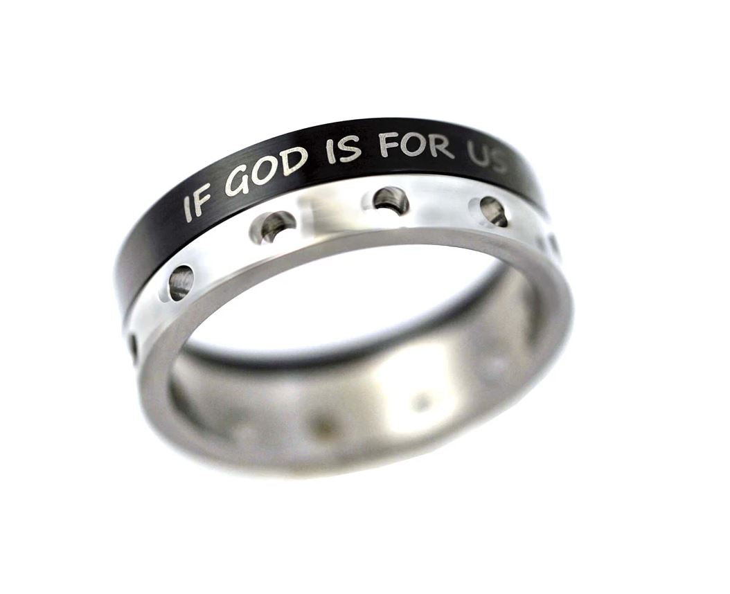 God is For Us Spinner Ring