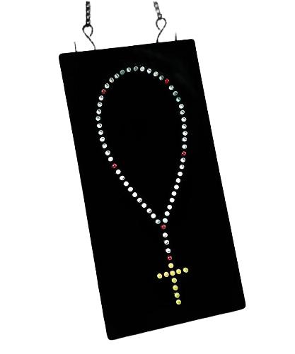 19" LED Rosary Plaque