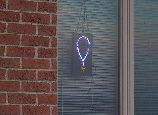 19" LED Rosary Plaque