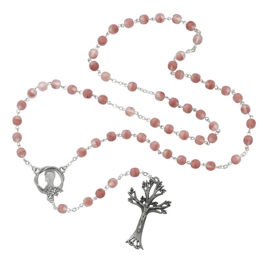 Frosted Pink Dogwood Rosary