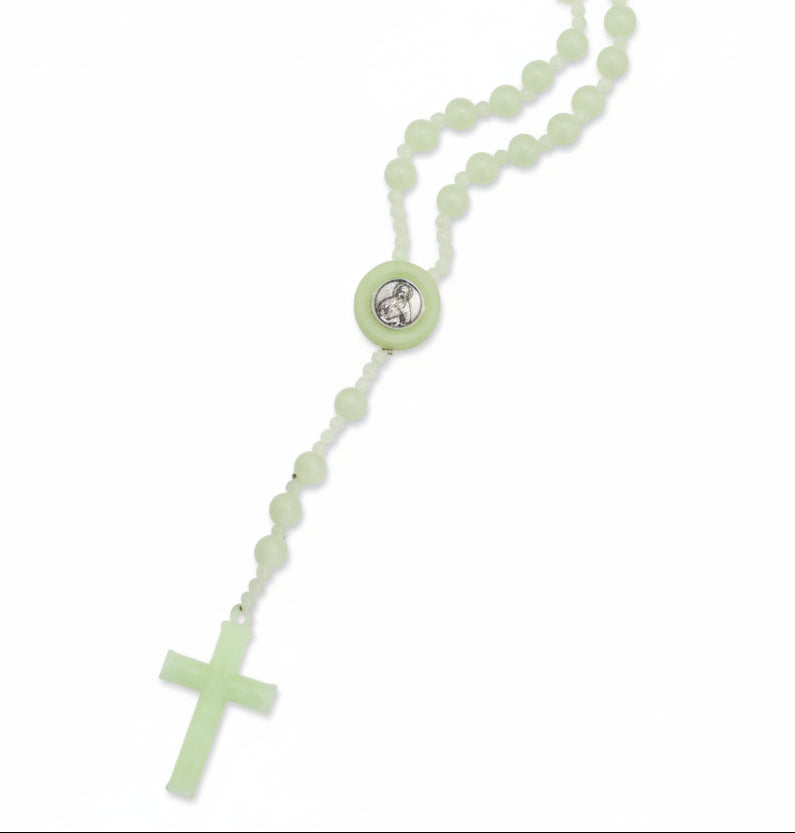 8mm Luminous Sacred Heart of Jesus Rosary