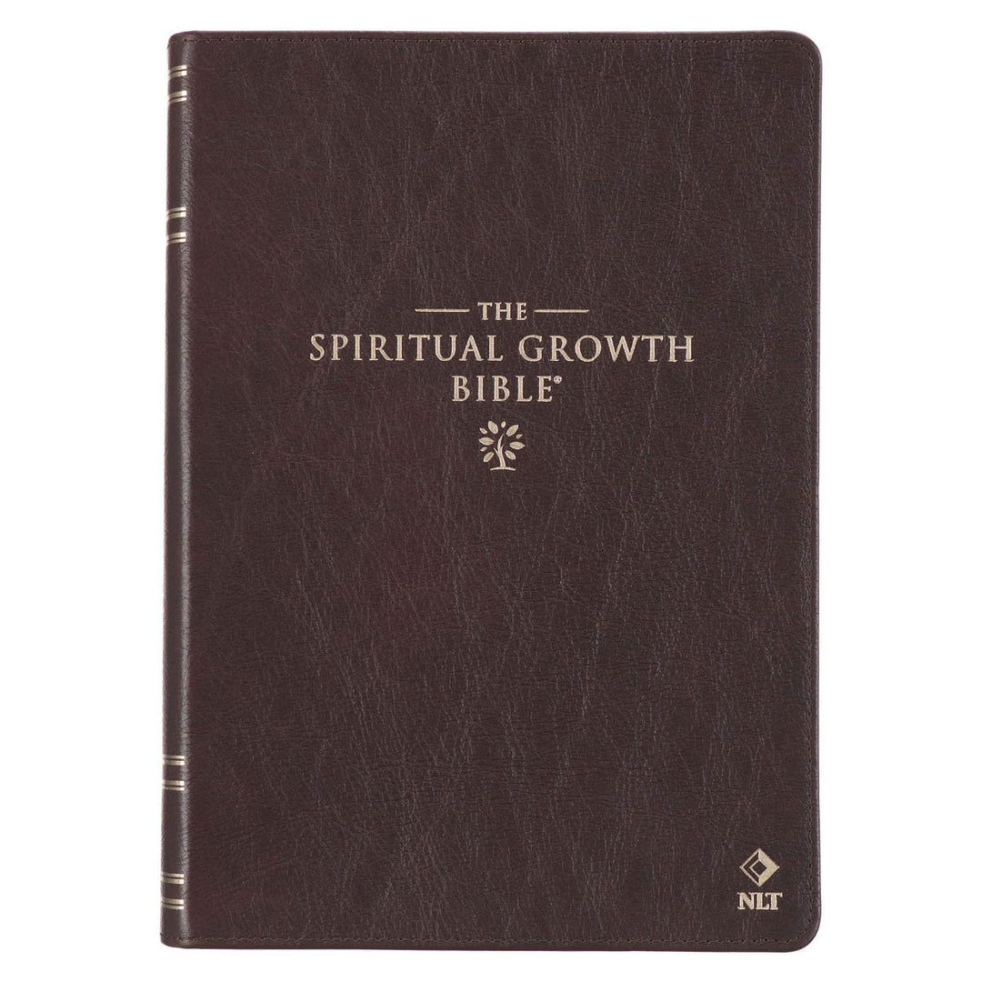 Brown Full Grain Leather Spiritual Growth Bible