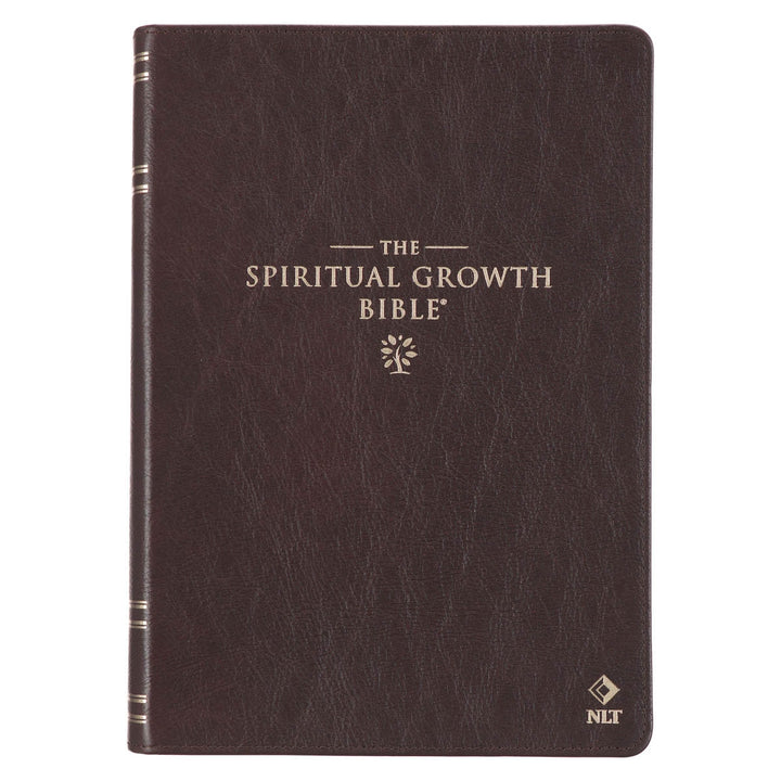 Brown Full Grain Leather Spiritual Growth Bible