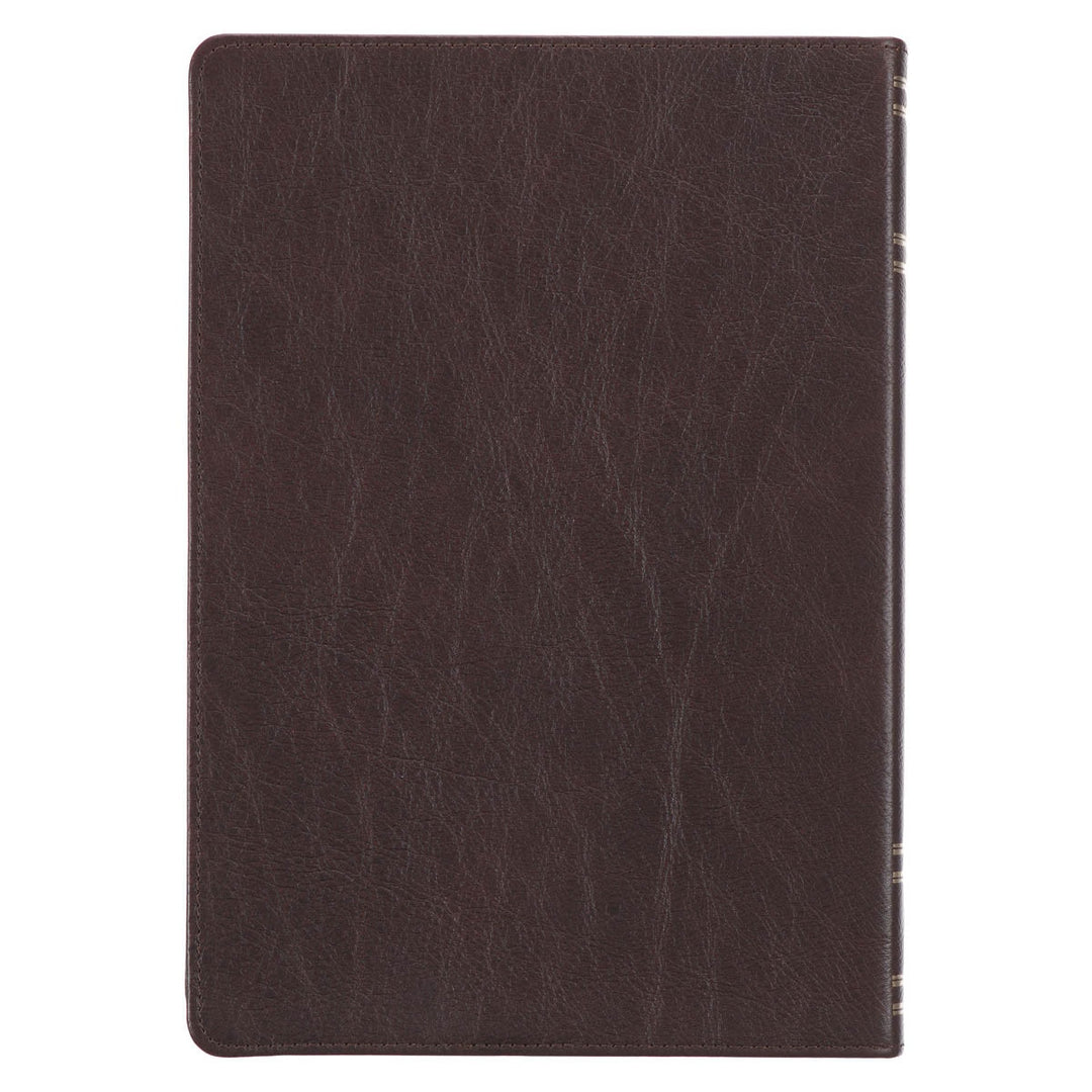 Brown Full Grain Leather Spiritual Growth Bible