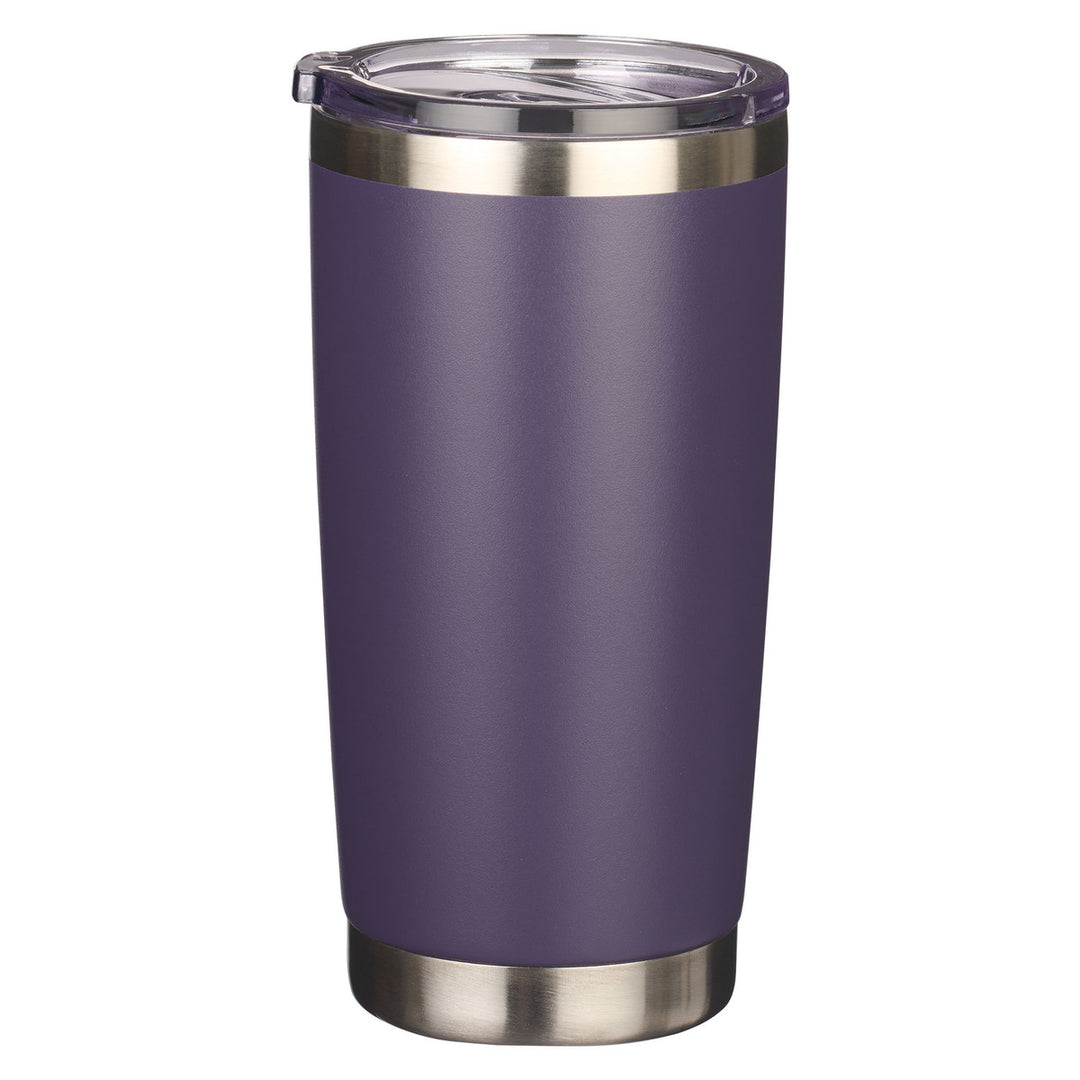 Be Still Purple Stainless Steel Mug - Psalm 46:10