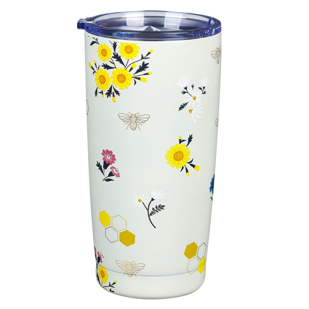 Kind Words are Like Honey Stainless Steel Travel Tumbler - Proverbs 16:24