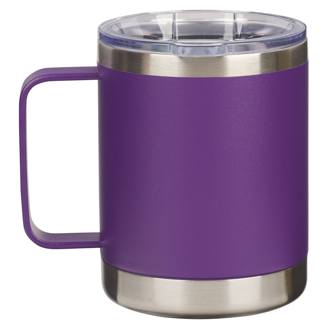 Be Still and Know Purple Camp-style Stainless Steel Mug - Psalm 46:10