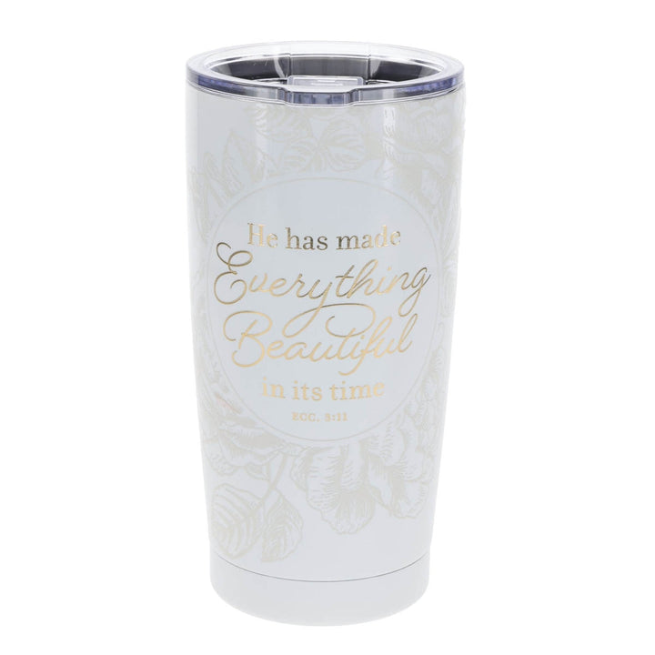 Everything Beautiful Stainless Steel Travel Tumbler - Ecclesiastes 3:11