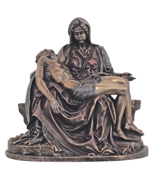 10.75" Bronze Pieta Statue