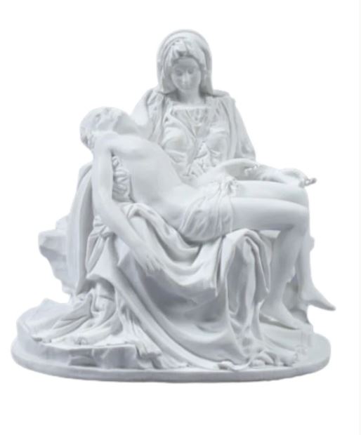 6.25" Pieta Statue - White