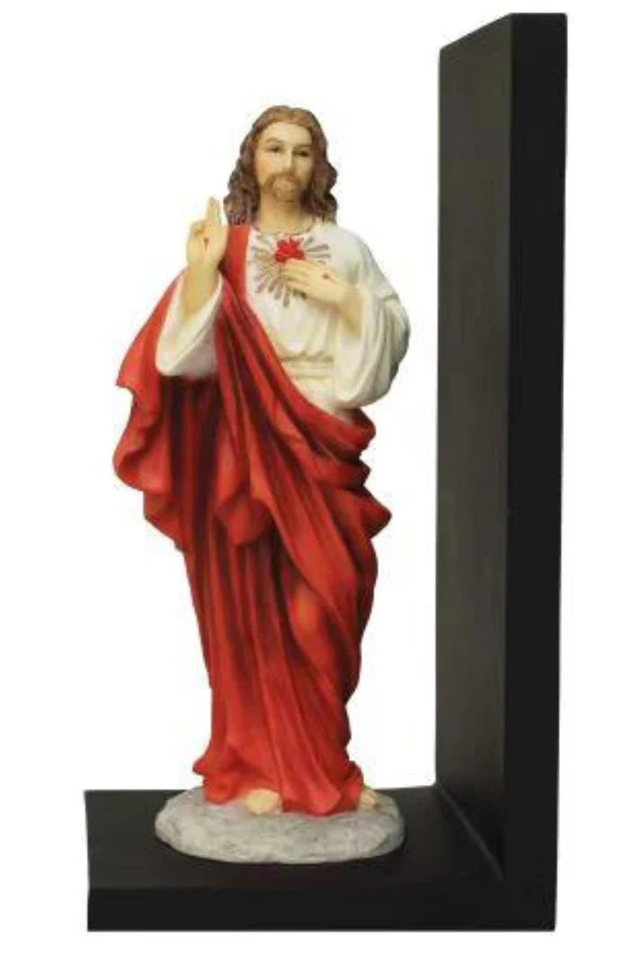 9" Sacred Heart of Jesus Bookend