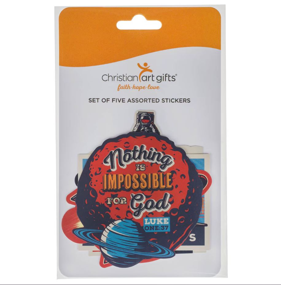 Be Brave Sticker Set - Joshua 1:9