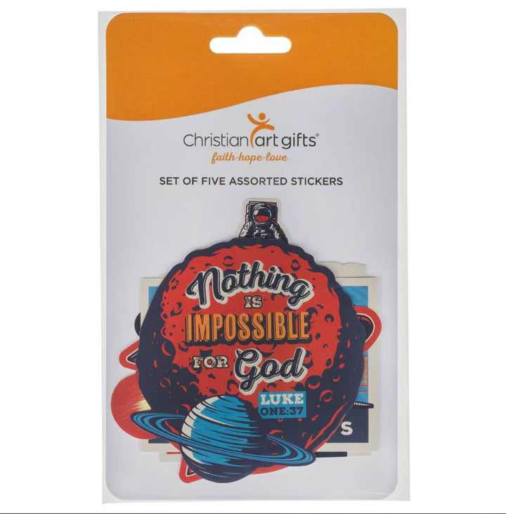 Be Brave Sticker Set - Joshua 1:9