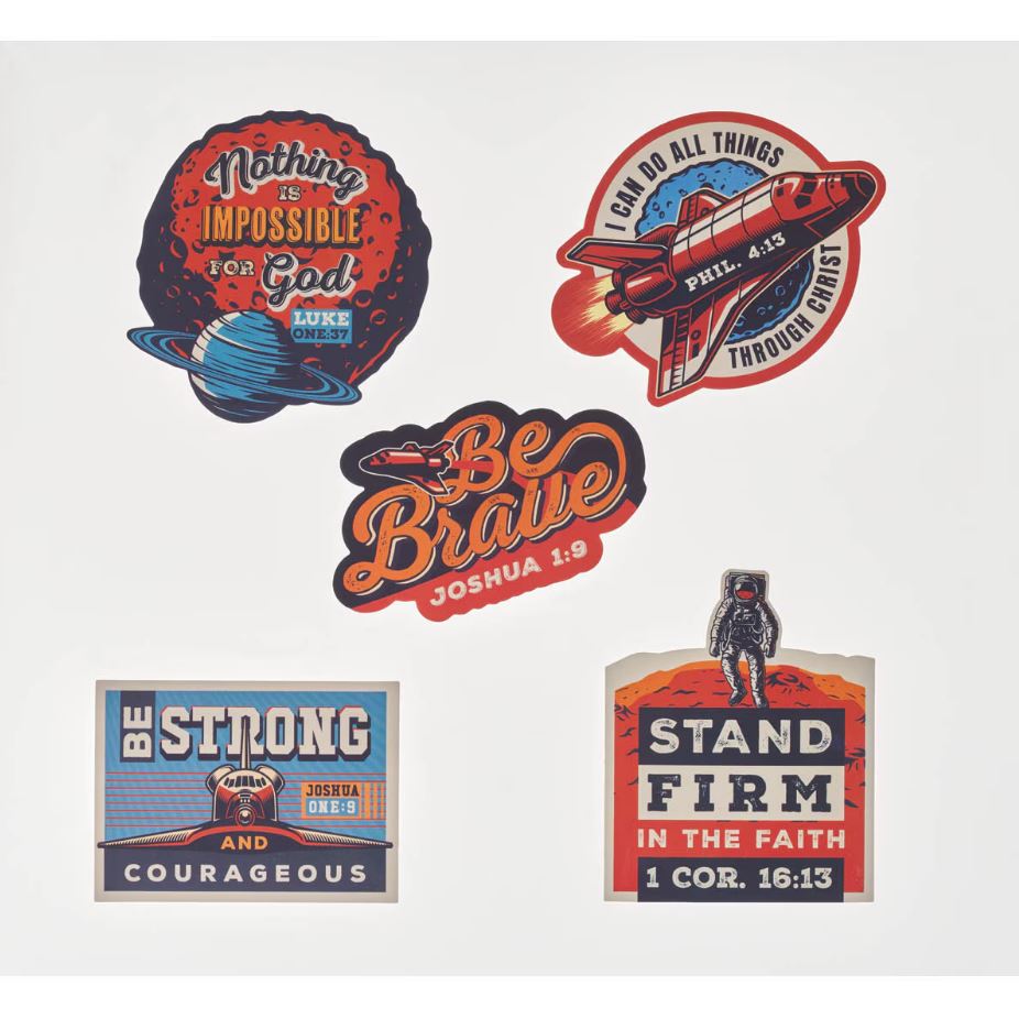 Be Brave Sticker Set - Joshua 1:9