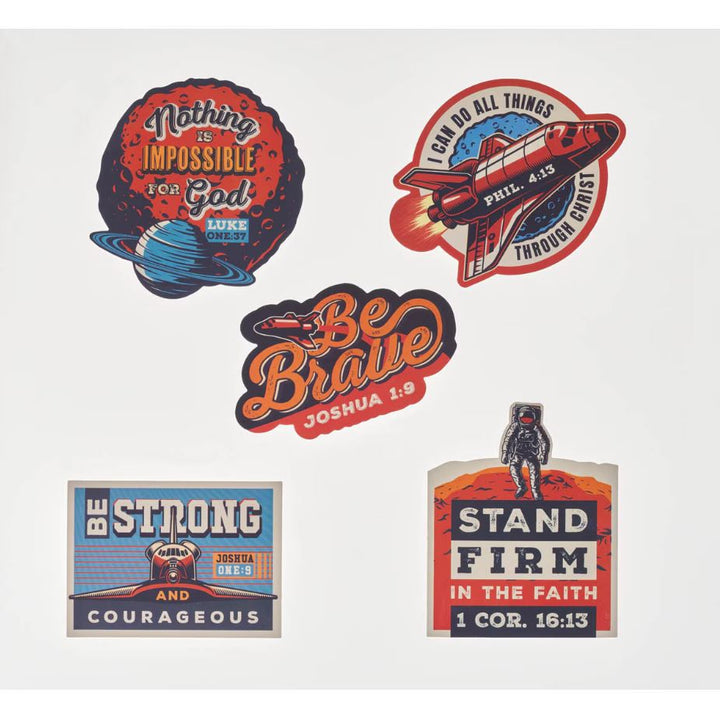 Be Brave Sticker Set - Joshua 1:9