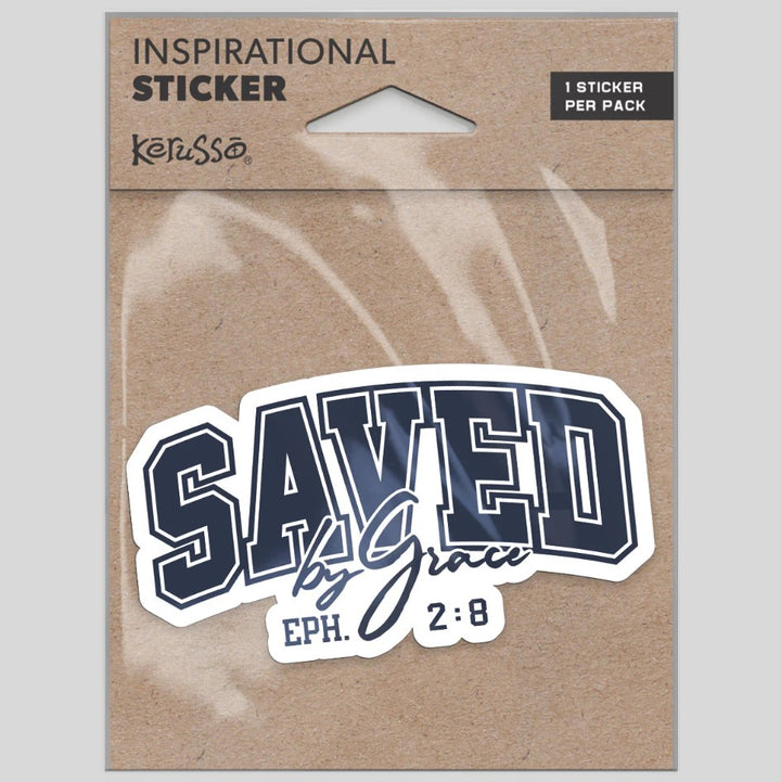 Saved By Grace Vinyl Sticker