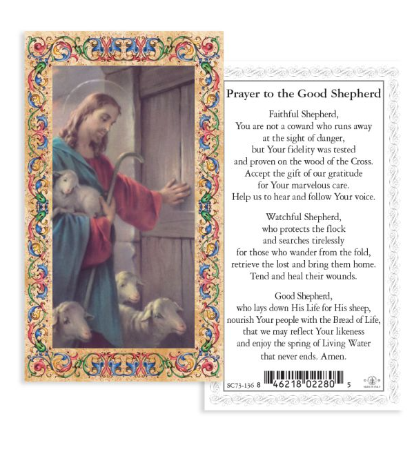 4" Cold Cast Resin Hand Painted Statue of Good Shepherd in a Deluxe Window Box