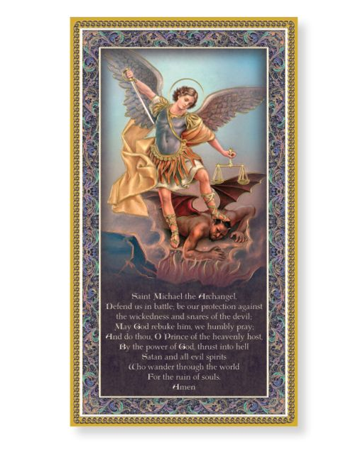 5" x 9" Saint Michael Plaque
