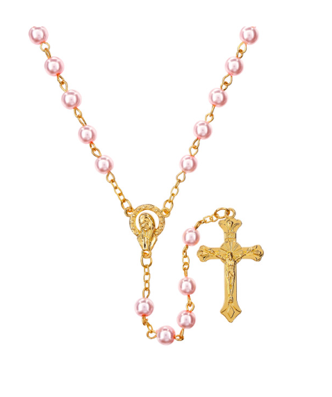 5mm Pearls of Faith Mini Rosaries in a Bottle Display