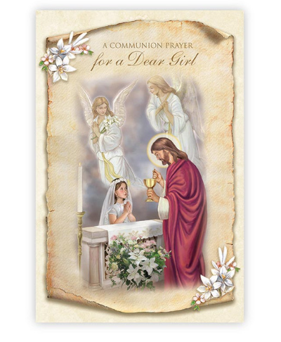Greeting Card - A Communion Prayer for a Dear Girl