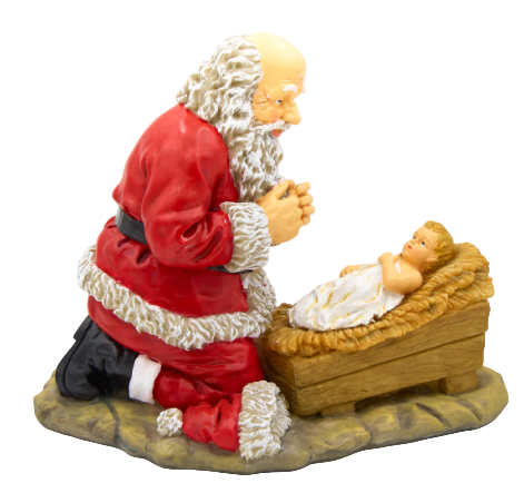 12" Kneeling Santa Figure