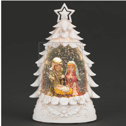6" Lighted Holy Family Christmas Tree – Shimmering Merry Lites