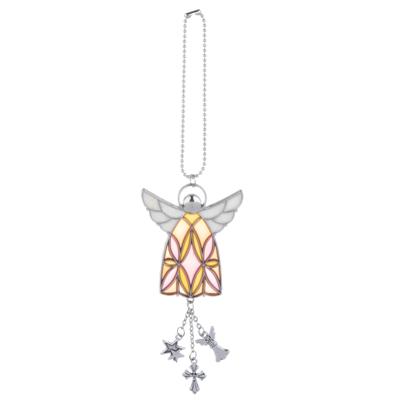 3" Stained Glass Angel Car Charms
