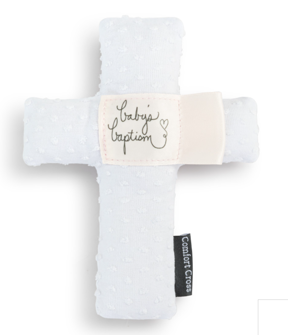 6" Comfort Cross - Baptism Pink