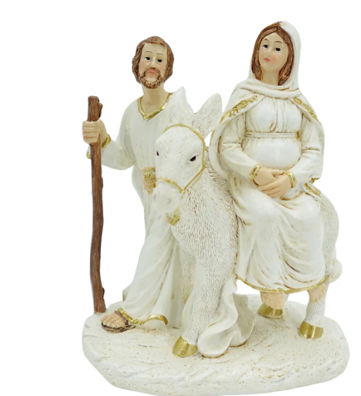 5" Pregnant Mary On Donkey