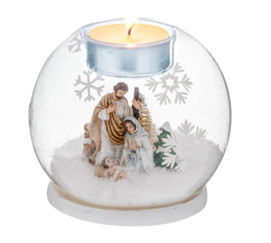 4" Montages Tealight Holder - Nativity