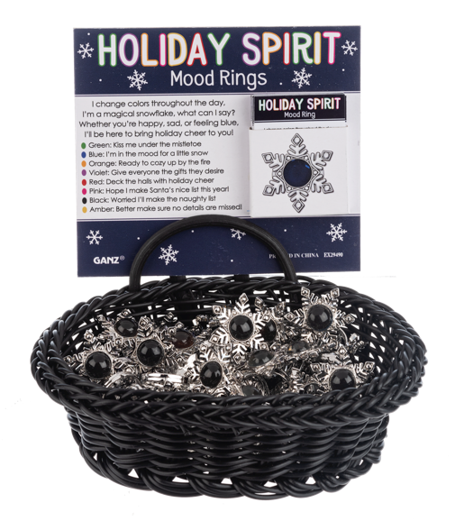 Holiday Spirit Mood Ring Charms
