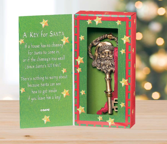 3.5" A Key For Santa Ornament