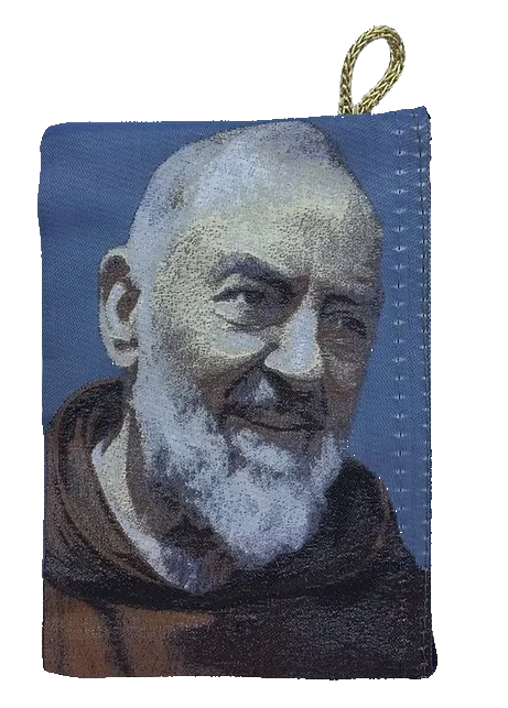Padre Pio Rosary Kilim Pouch