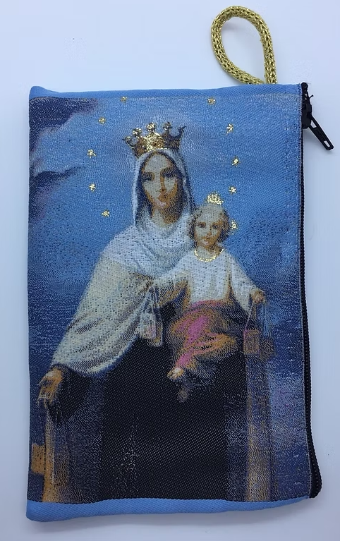 Our Lady of Mount Carmel Rosary Kilim Bag