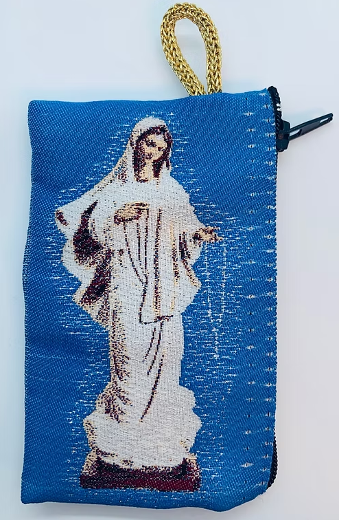 Our Lady of the Rosary Rosary Kilim Bag