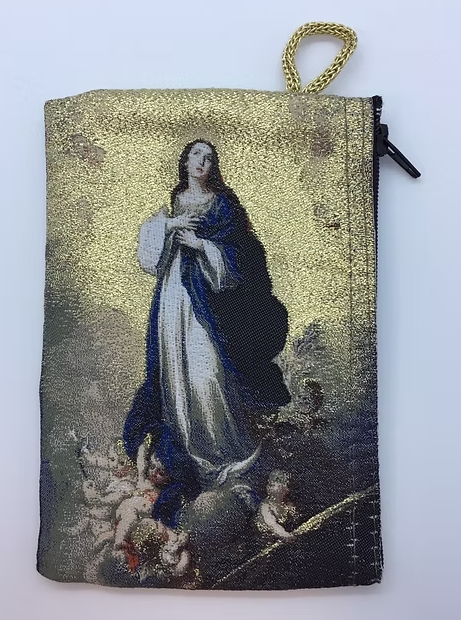 The Assumption of Mary Religious Icon Kilim Bag