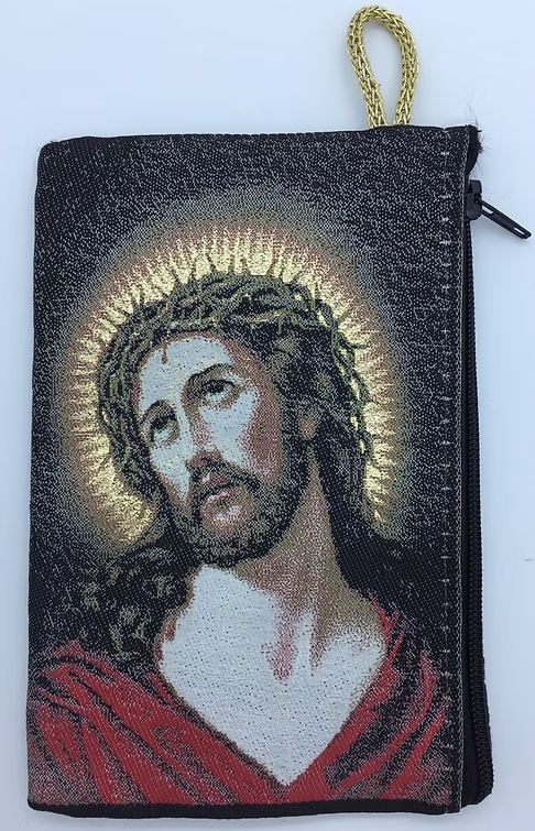 Christ Crown of Thorns Rosary Kilim Bag