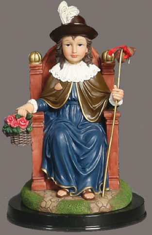 8" Wooden Base Nino de Atocha Statue