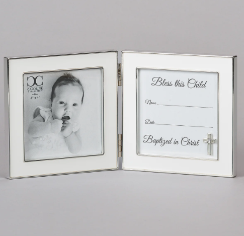 5" Hinged Baptism Blessings Frame