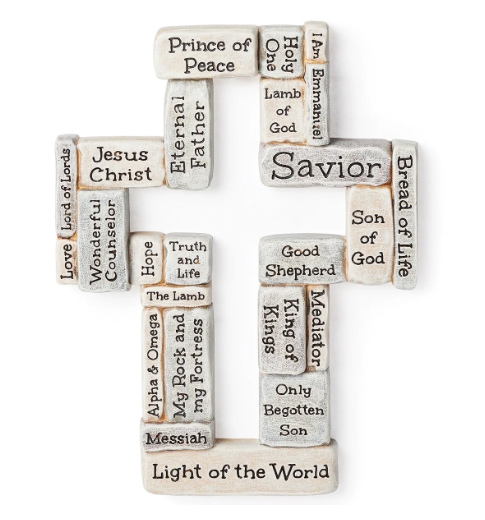 8.25" Crossword Wall Cross