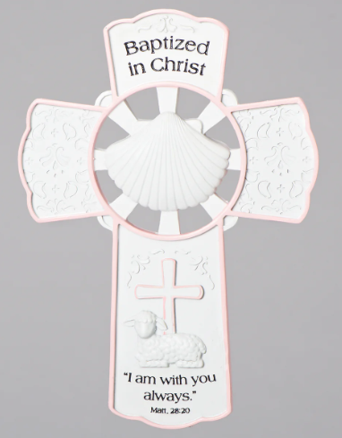 7.75" Baptized in Christ Wall Cross