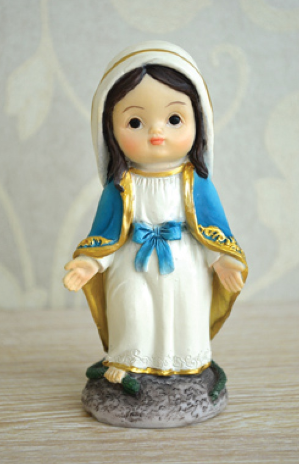 4" Our Lady of Grace Statue
