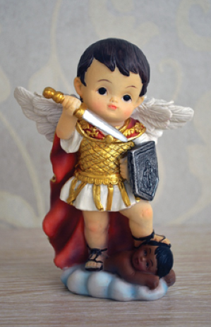 4" St. Michael the Archangel Statue