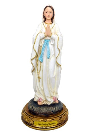 12" Our Lady of Lourdes Statue