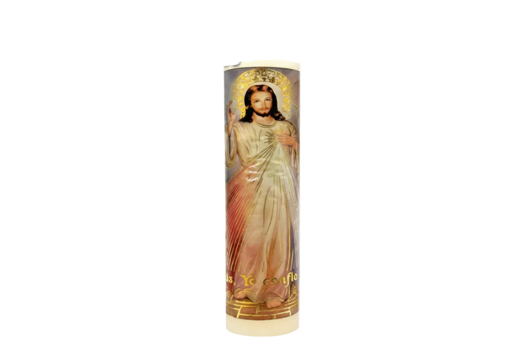 3.5" Divine Mercy Cirio Candle