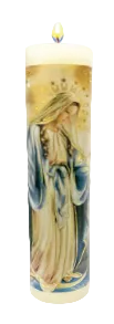 3.5" Our Lady of Grace Cirio Candle