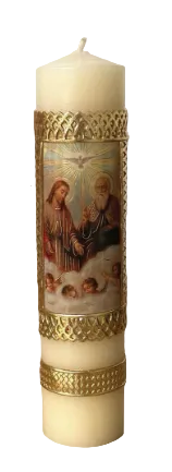 8" Holy Trinity Cirio Candle